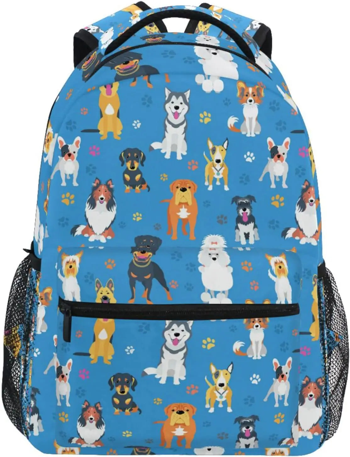School Start Best Seller! Blue Leopard Print Backpack, Trendy Animal Pattern, Stylish Bag for Bold Style Fans