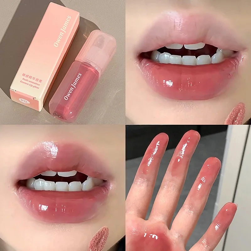 Glossy Non-stick Cup Lip Gloss Long Lasting Cheek Mud Lip Plumper Tinted Lip Lipstick Lip Makeup Cosmetics