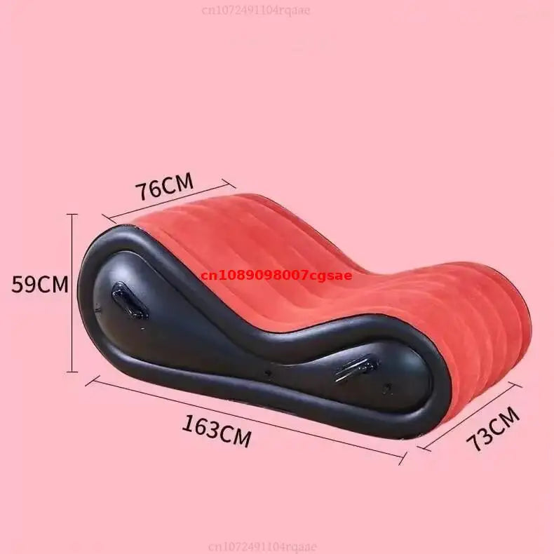 Modern Large Folding Sofa Bed With Arm - Inflatable Travel Sofa For Beach Camping Outdoor Garden, Hotel/Home Furniture, Portable