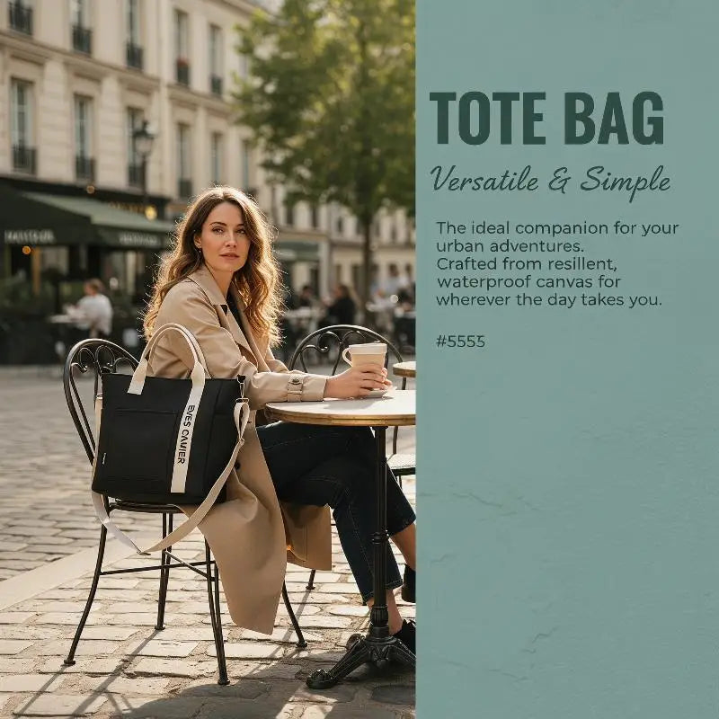 New Casual Tote Large Capacity Shoulder Bag Nylon Waterproof Canvas Handbag Simple Fashion Messenger Bags For Schoolgirl