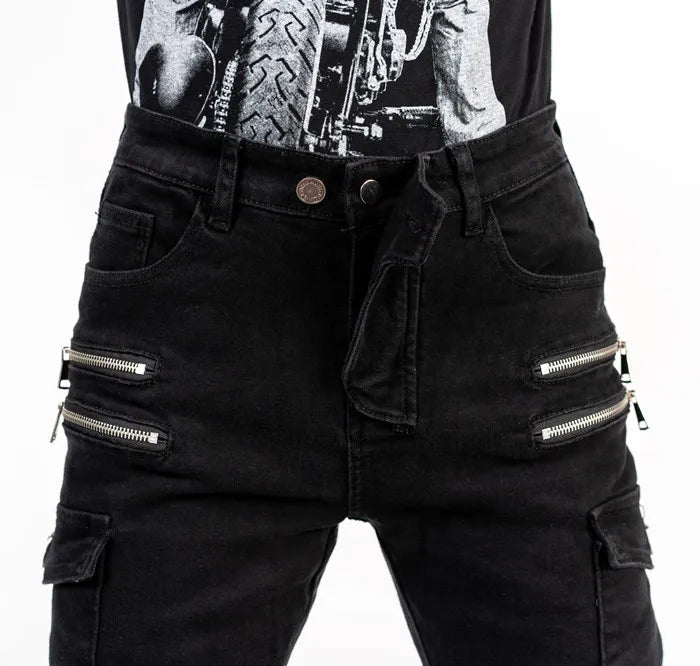 Motorcycle riding pants, motorcycle pants jeans with protective gear4 seasons spring men's women's casual anti-drop pants