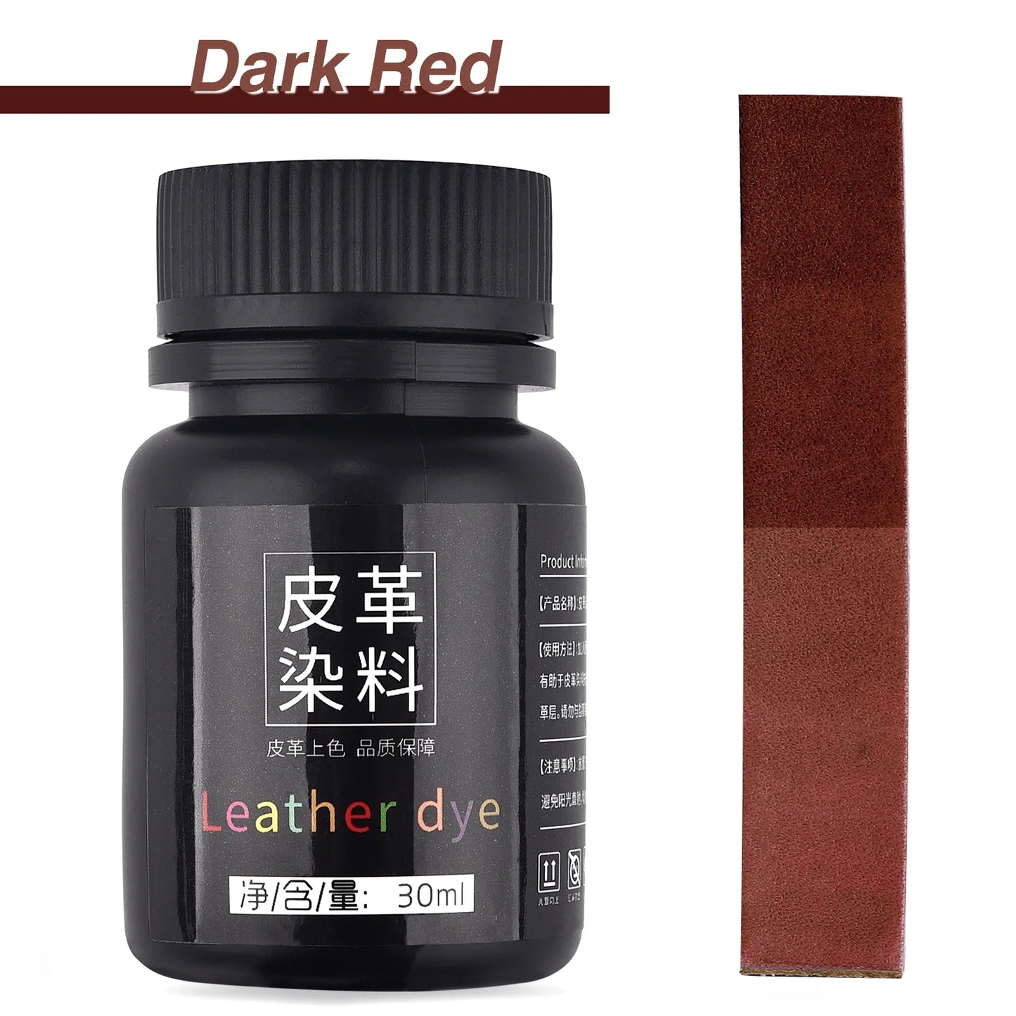 30ml Leather Dye Color Paint Handmade Leather Goods Carving Material Color Changing Dye Adjustable Diluted Alcohol Leather Dye