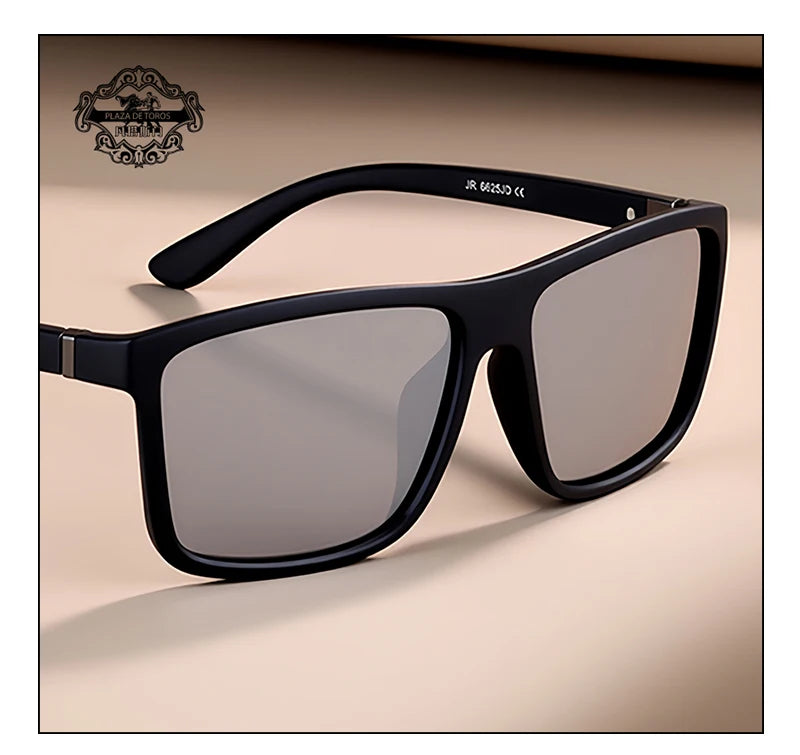 Classic Square Polarized Sunglasses Men Women Retro Black Sun Glasses Male Female Fashion Summer Anti Glare Driving Shades UV400