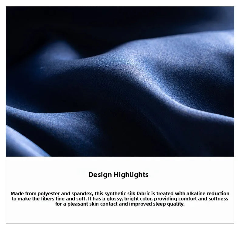 Ice Silk Sleep Pants Long Loose Fit Home Clothes for Men And Women plus Size Simulated Silk Single Piece Couple Home Pants