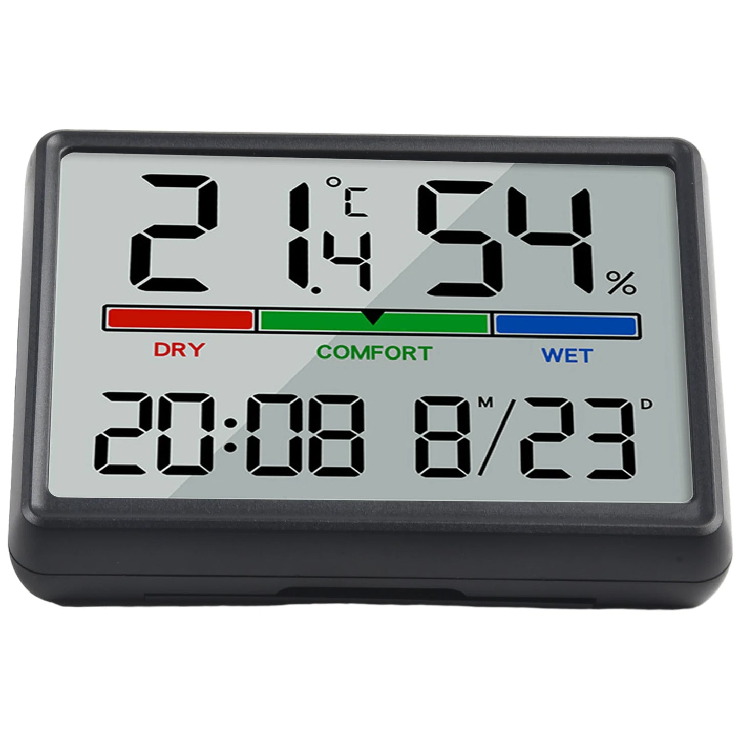 LED Thermometer Thermo-Hygrometer Multifunction Electronic Temperature Humidity Meter Battery Powered Digital Alarm Clock