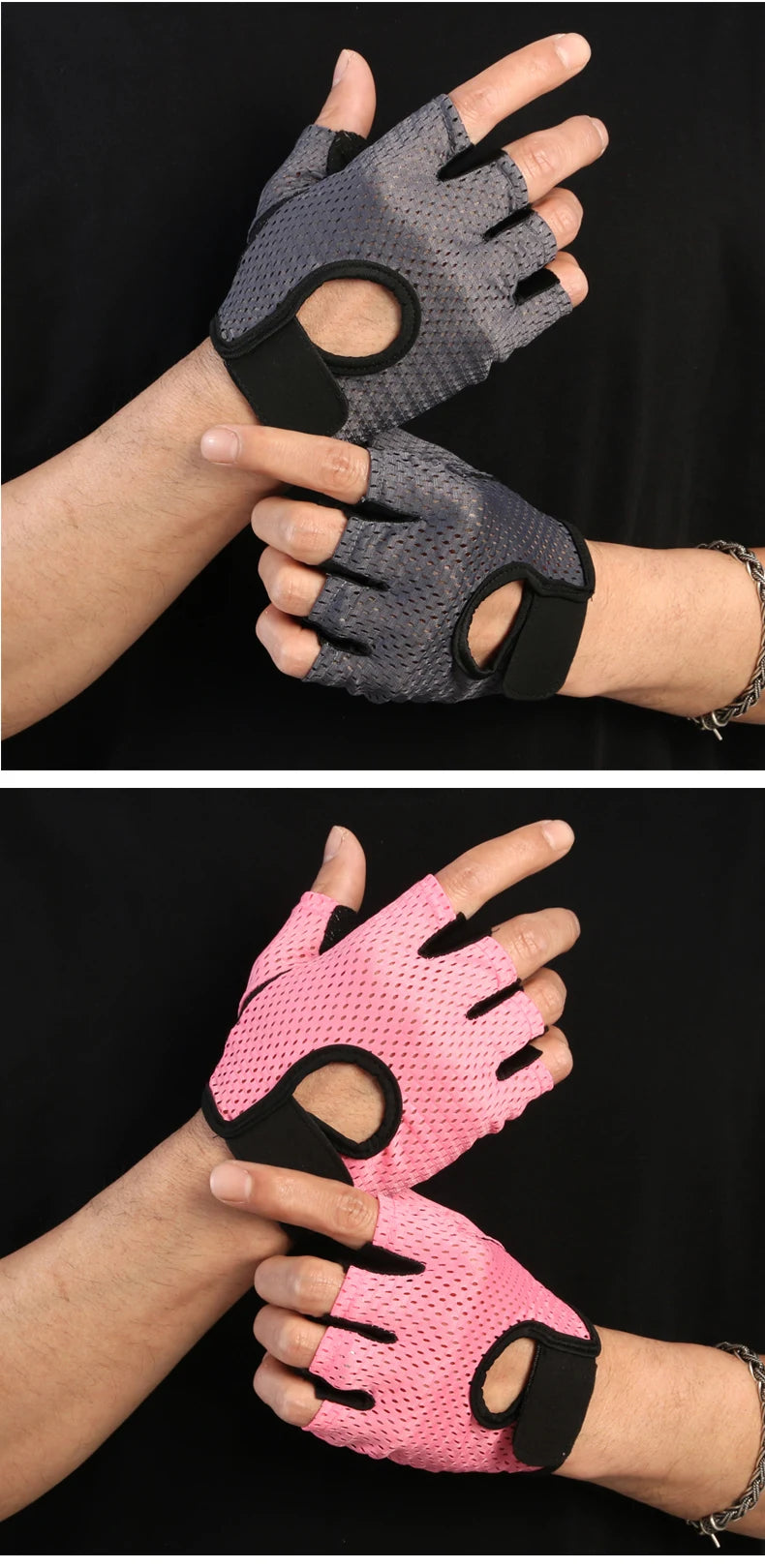 Weight Lifting Gloves Full Palm Protection, Workout Gloves for Gym, Cycling, Exercise, Breathable, Super Lightweight for Mens An