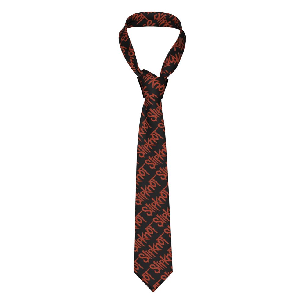 Slipknots Neckties Men's Customized Silk Heavy Metal Rock Music Gift Neck Tie for Office