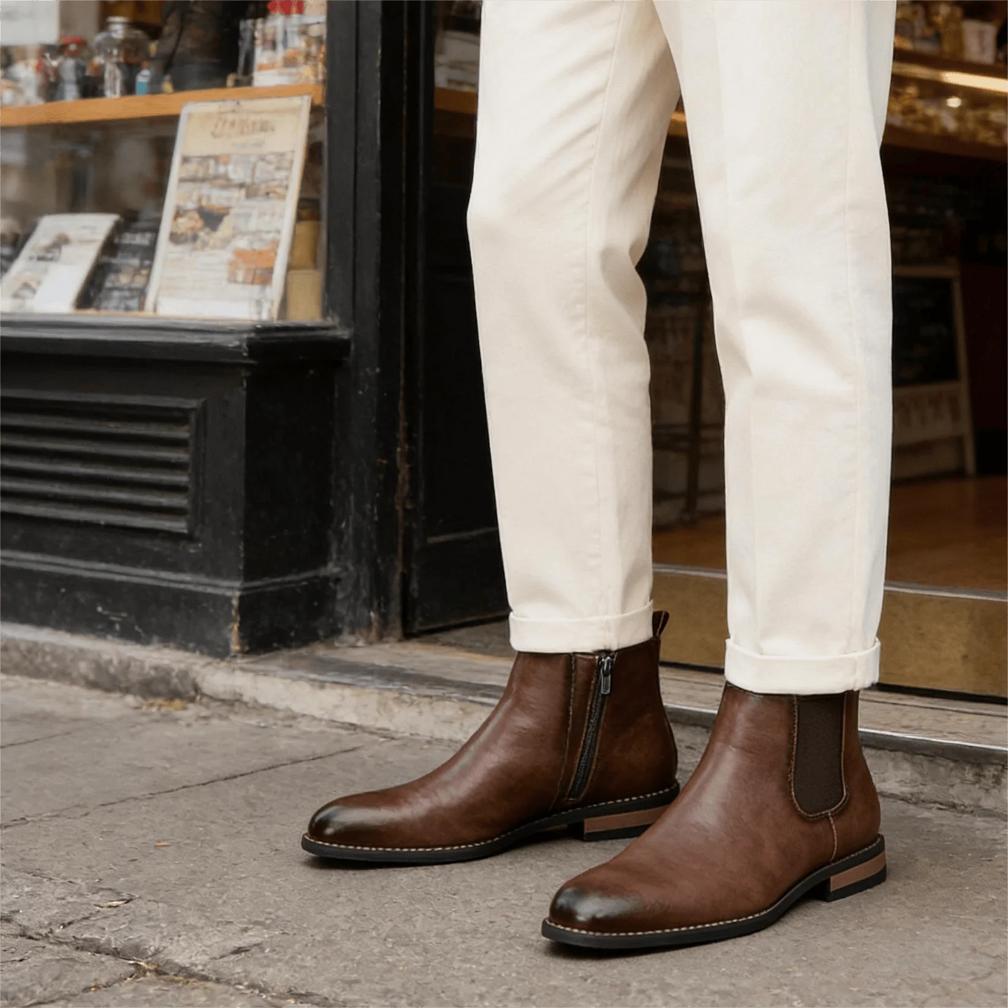 Boots Men Casual Brand Comfortable 2026 Fashion Boots Leather
