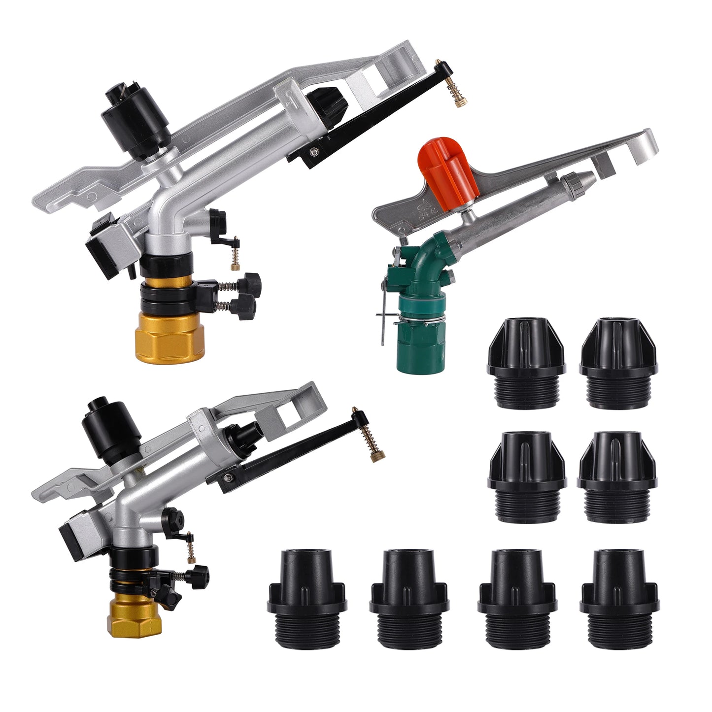 Garden Irrigation 1.2/1.5inch Internal Thread Long Distance Sprinkler Agricultural Garden Lawn Outdoor Large Range Spray Gun