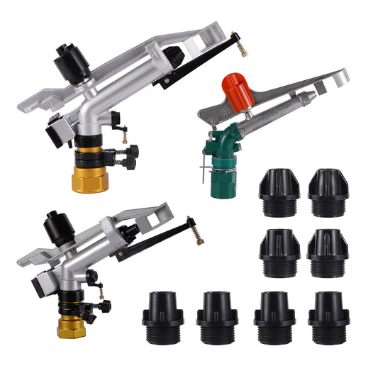 Garden Irrigation 1.2/1.5inch Internal Thread Long Distance Sprinkler Agricultural Garden Lawn Outdoor Large Range Spray Gun