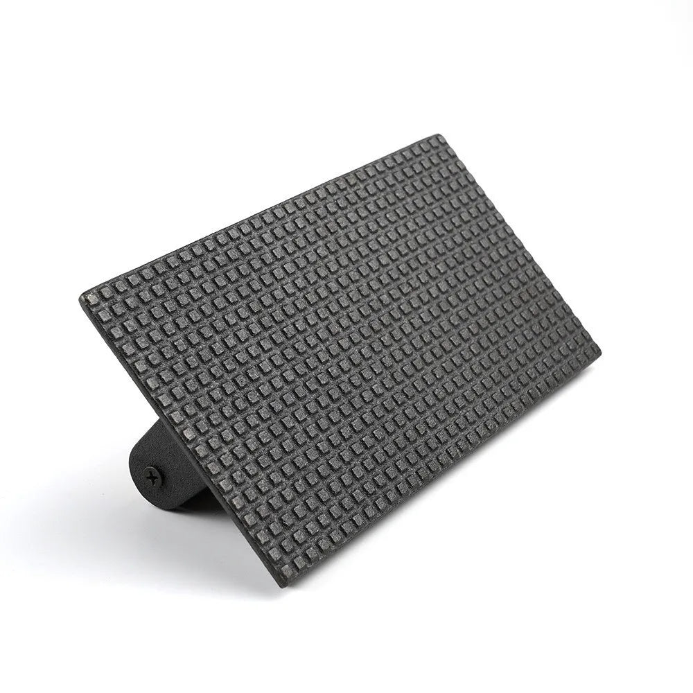 Cast Iron Meat Press Board Heavy-Duty Flat Top Steak Burger Press Wooden Handle Round Rectangular Grill Hamburger Grinder