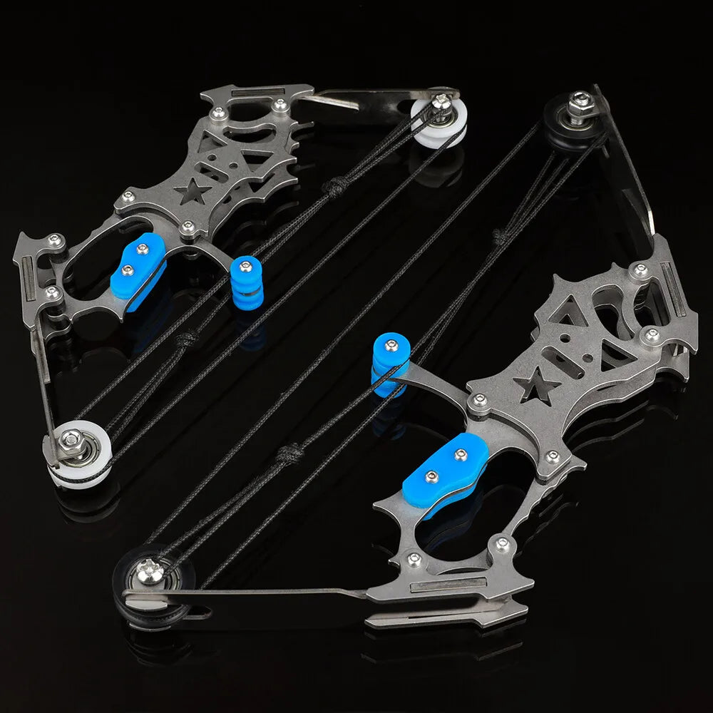 Archery 5.9'' 7.5" Mini Compound Bow and Arrows Set Pocket Bow Target Shooting Gift