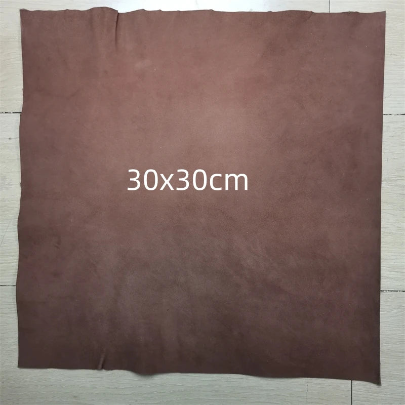 1mm Brown Black Sheep Suede .Top Leather.Real Leather Fabric.Handmade DIY For Clothes Inside.Package Edge.Whole Sheepskin