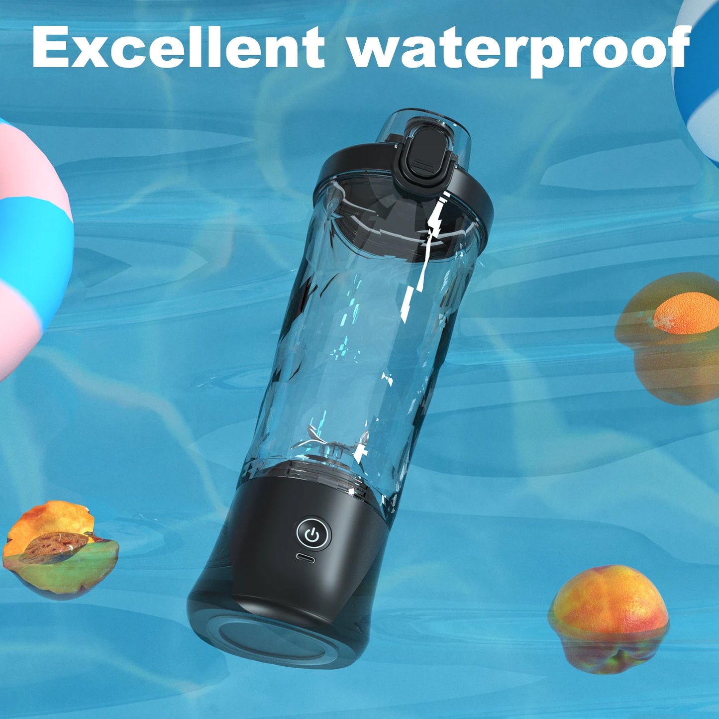 New Portable Blender 600ML Electric Juicer Fruit Mixers 4000mAh USB Rechargeable Mini Smoothie Blender Orange Juicer Machine