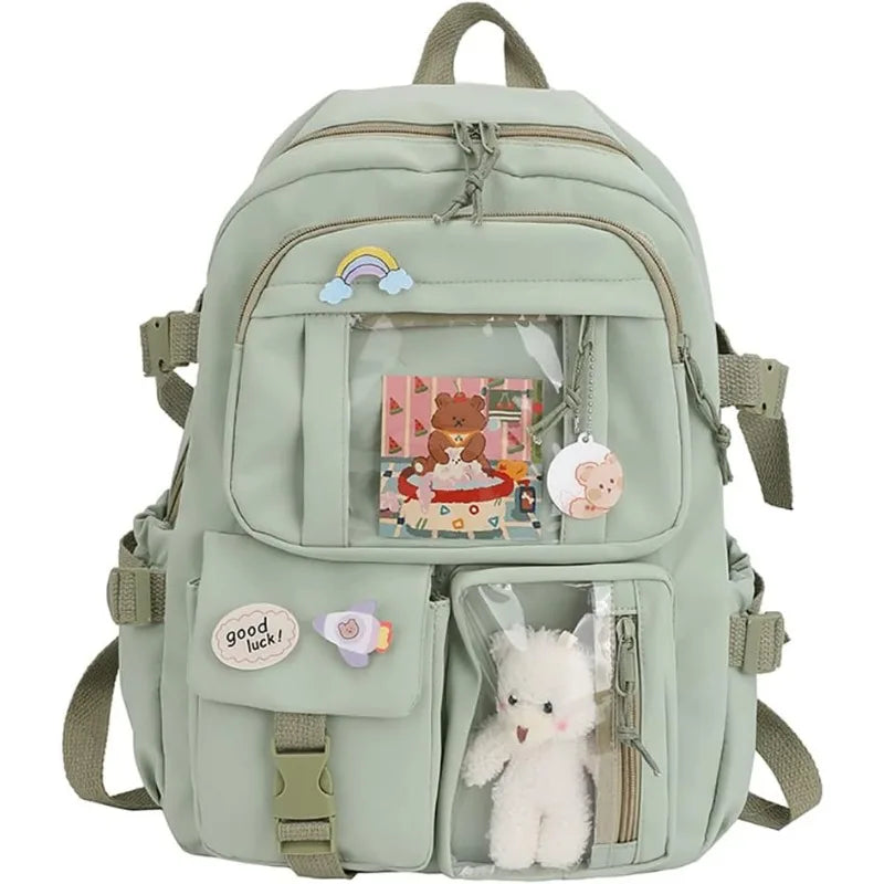 New! For Girls Backpack Cute School Bags For Student Teens Girls Pockets Women Laptop Backpack