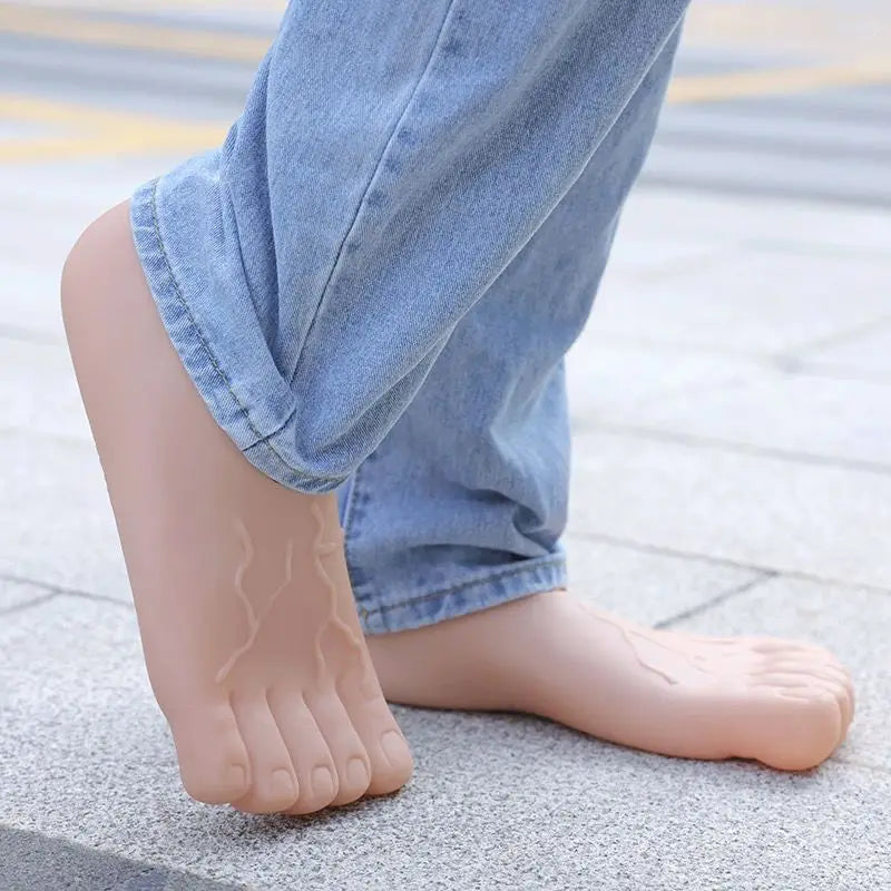 Artificial Foot Shoes Quirky Ideas Men's and Women's Toe Big Foot Spoof Red Five Finger Feet Fashion