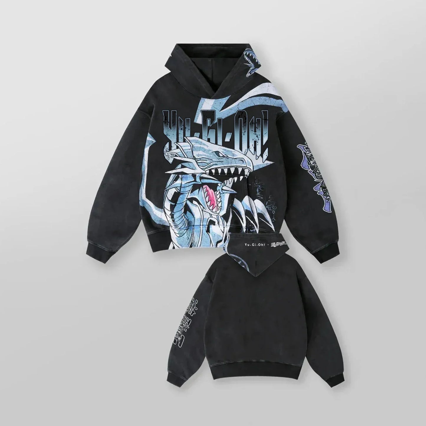 Yu-Gi-Oh Streetwear Y2k Top Oversized Hoodie Anime Graphic Hoodies Premium Pure Cotton Sweatshirt Grunge Women Men Clothing