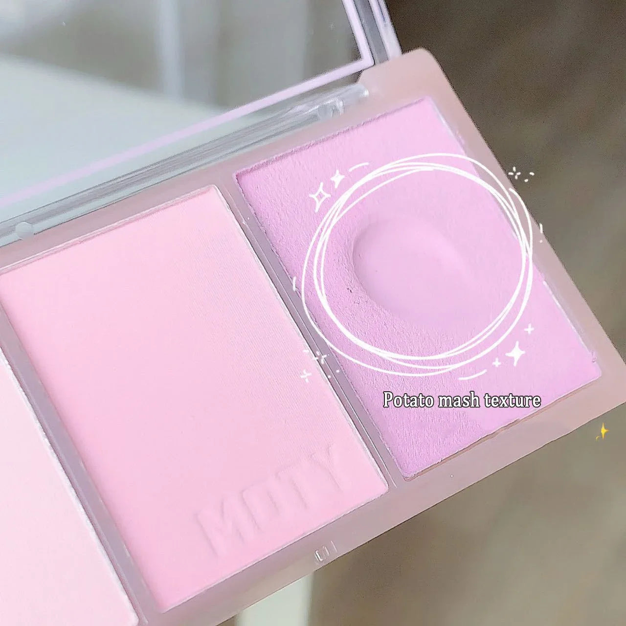 Pink Series 3 Colors Blush Makeup Palette Mashed Potato Texture Matte Cheek Tint Contour Shadow Blusher Cosmetics Rouge Powder