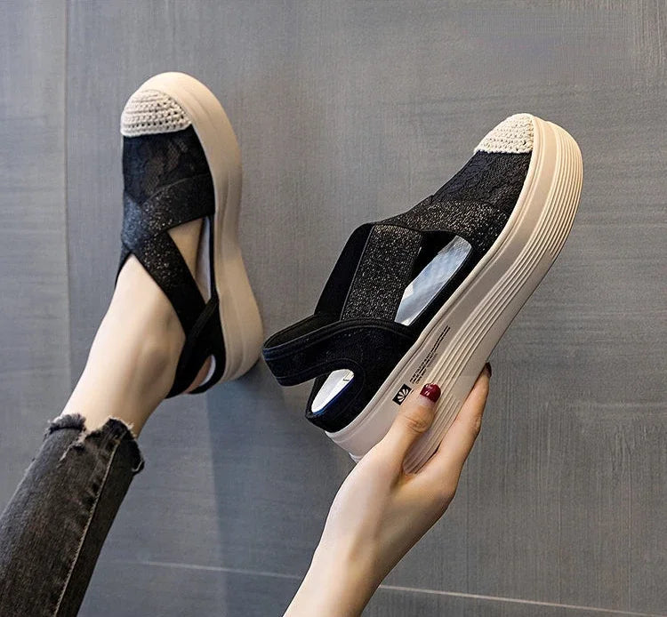 Low Women Footwear Slip On Ladies Shoes Loafers High Platform Offers High Quality Spring Sale With Price Offer Trends 2025 39 A