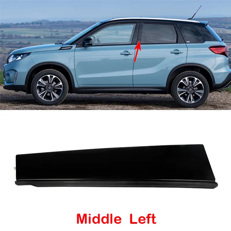 For Suzuki Vitara Accessories 2016 2017 2018 2019 2020 Car Parts Front Door Rear Door Pillar Trim Decoration Outer Garnish Cover