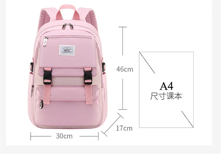 Backpack Children School Bag Back Pack For Boy Girl Kid Child Teenager Class Schoolbag Primary High Bookbag Female Women Teens