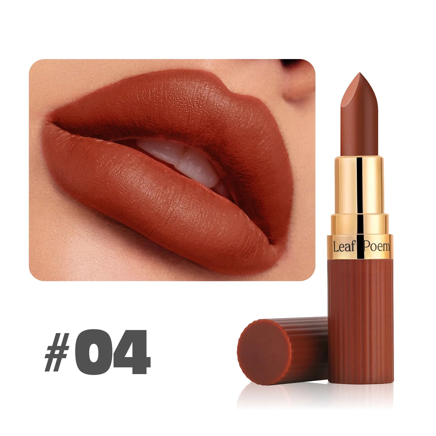 6-Color Matte Lipstick Waterproof Long-lasting Moisturizing Velvet Matte Lipstick High Pigment Lips Cosmetics Pink Lip Stick