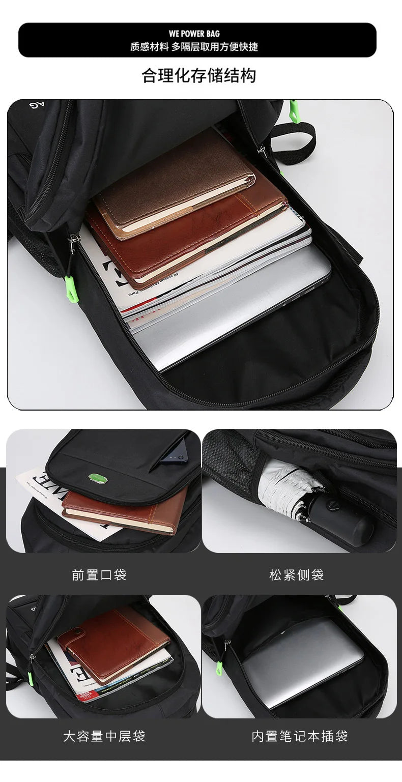 School Bag For Boys, Middle School Students, High School Students, Elementary School Students Double Shoulder Bags On Sale
