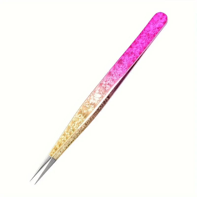 Eyelash Extension Tweezers Makeup Stainless Steel Eyelash 3D accurate Clip Makeup Tools Nail Art Accessories