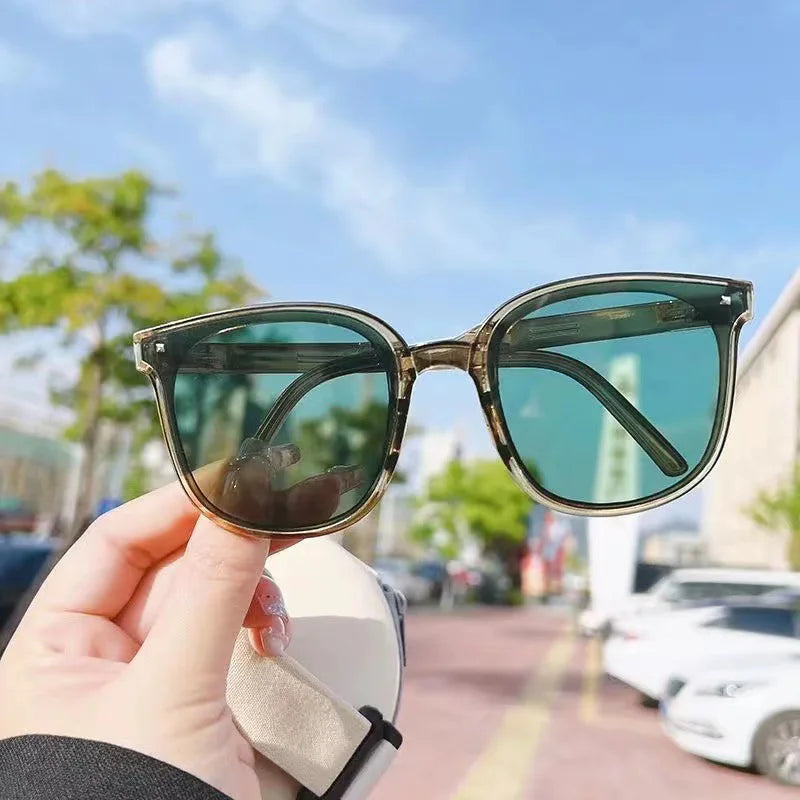 Folding Sunglasses Polarized Shade 100% Anti UV400 Summer 2023 New Square Sun Glasses For Large Face Women Men Sun Protection