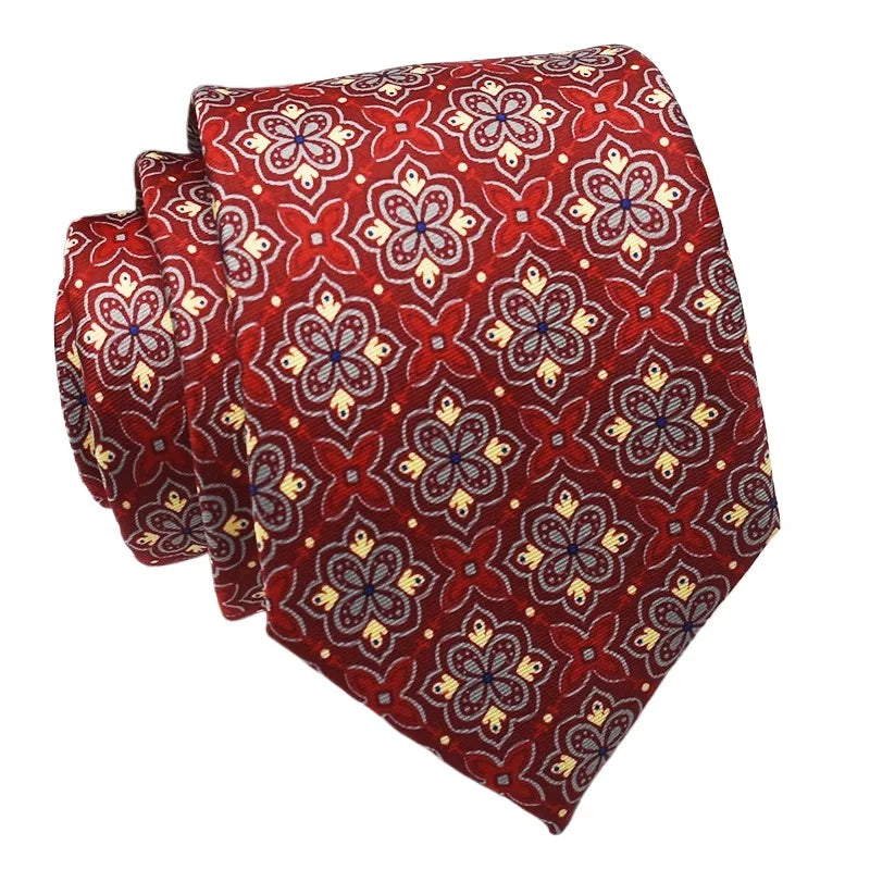 Super Soft Imitation Silk Ties Men's Fashion 8cm Necktie For Men Wedding Business Meeting Gravata Colorful Novelty Printing Tie
