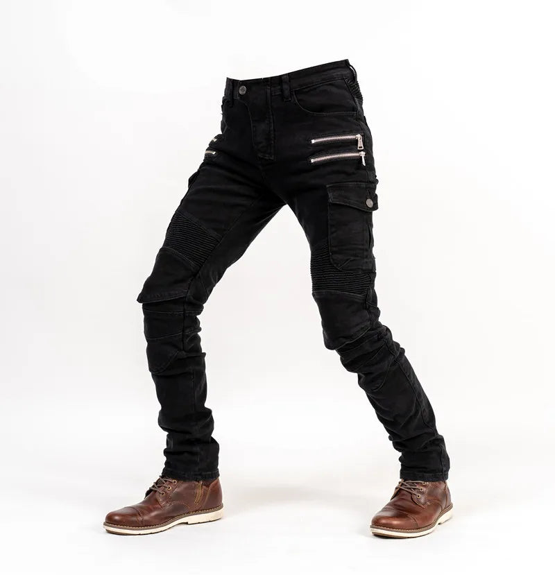 Motorcycle riding pants, motorcycle pants jeans with protective gear4 seasons spring men's women's casual anti-drop pants