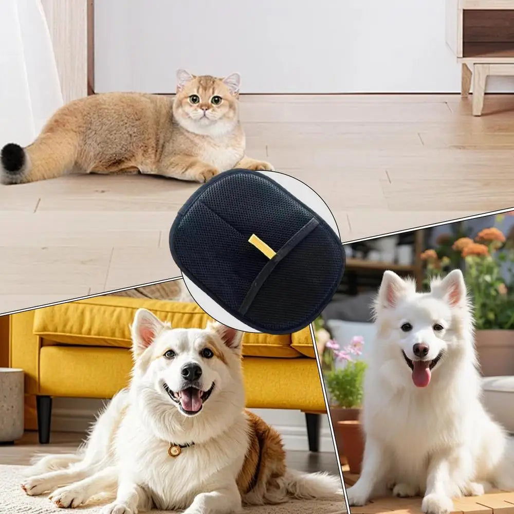 Pet hair static removal gloves double-sided pet Removal Mitten gloves Reusable Hands On Gloves For Pets Cats Dogs