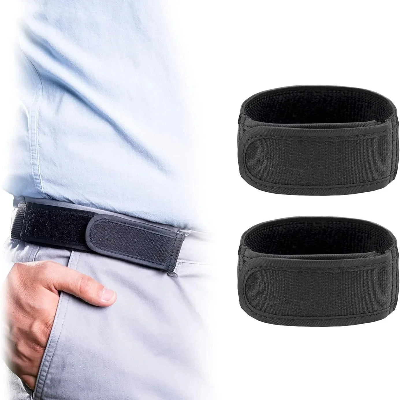 Buckle Free Waist Belts for Men Women Ultra-soft Elastic Comfort Design Stylish No Buckle Belt Fashion Unisex Comfort Waistband
