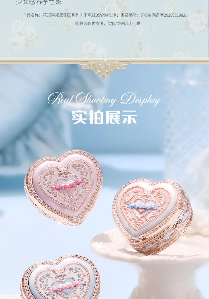 Flower Knows Bunny Garden Collection blush Lyophilized Silk Natural Look Facial Makeup Original Cosmetics