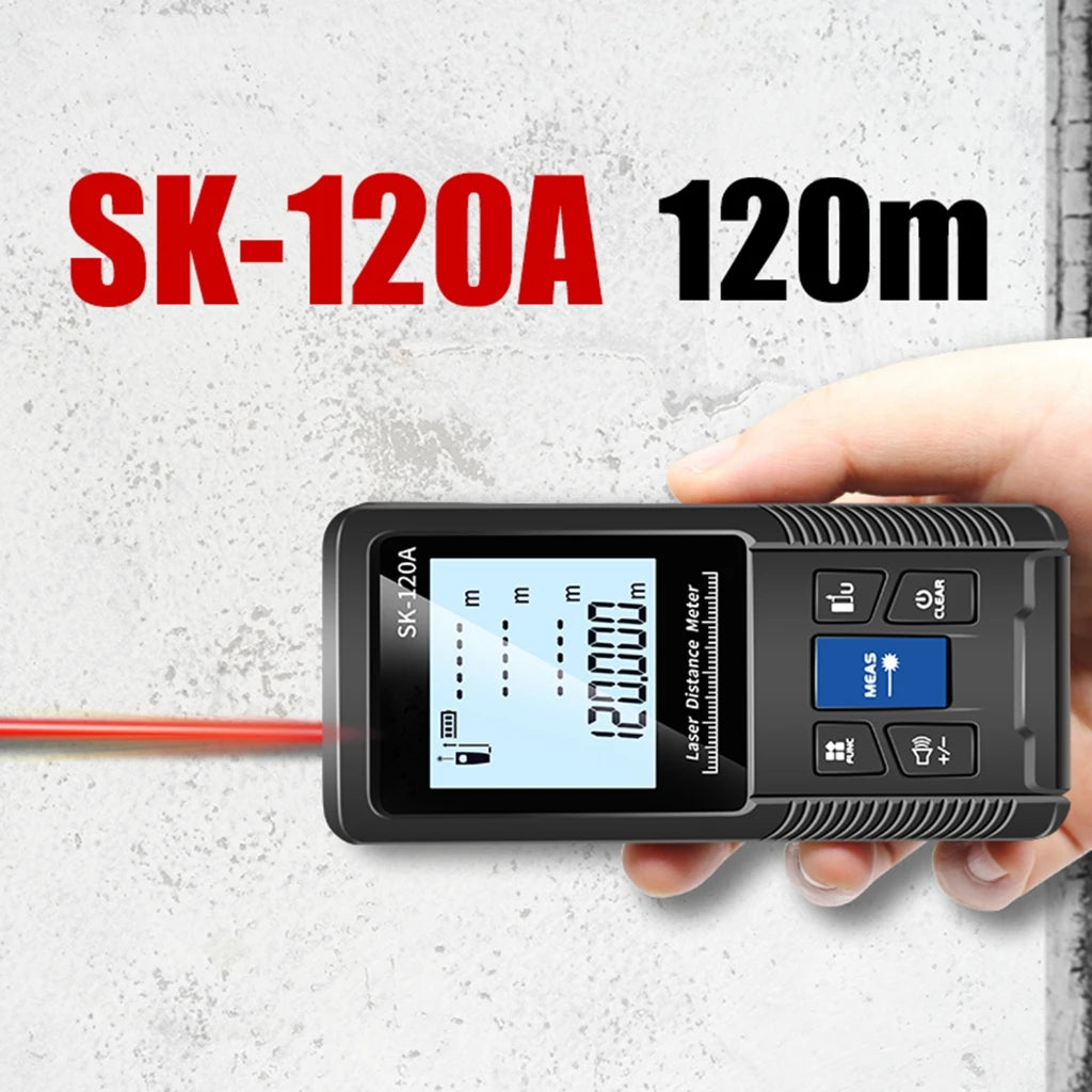 1PC Portable Handheld Lasers Measure Tape Tool Digital Display Distance Meter Intelligent Rangefinder 40m 50m 70m 100m 120m