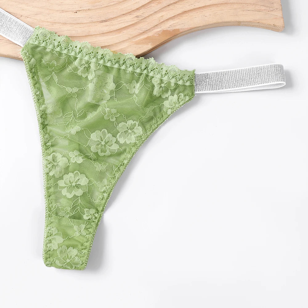 Sexy Womens Thongs Lace Lingerie Breathable Comfortable Elegant Plus Size Underwear Increase Charm Panties Briefs