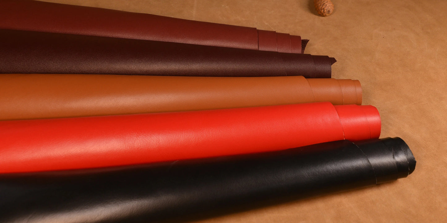 1mm thickness Lambskin Leather Sheet, Soft Sheepskin Tooling Leather Pieces for DIY Sewing, Workshop, Book Cover