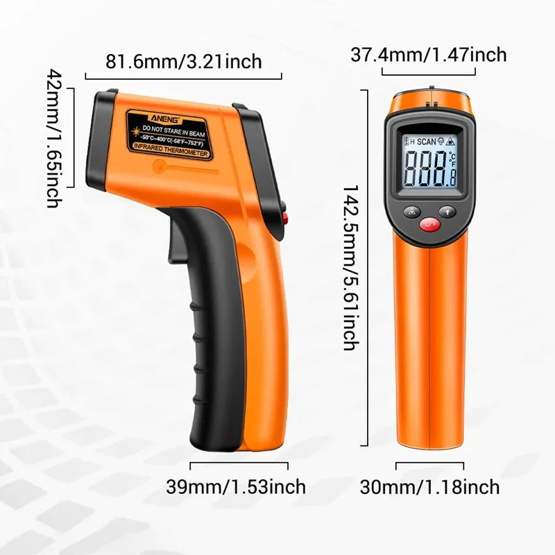 TH201 Digital Thermometer Handheld Non-Contact Laser Temperature Meter Gun Temperature Tester Instruments Pyrometer 2025