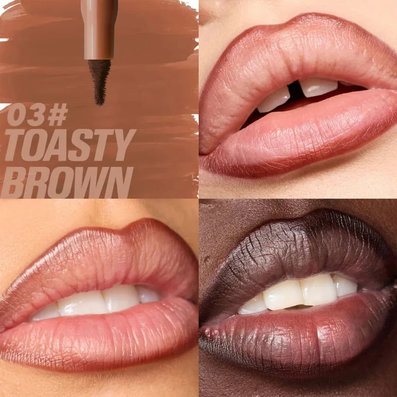 Matte Velvet Lipliner Pencil Red Nude Contour Tint Lipstick Waterproof Lasting Non-stick Cup Moisturising Lip Contour Pen Makeup