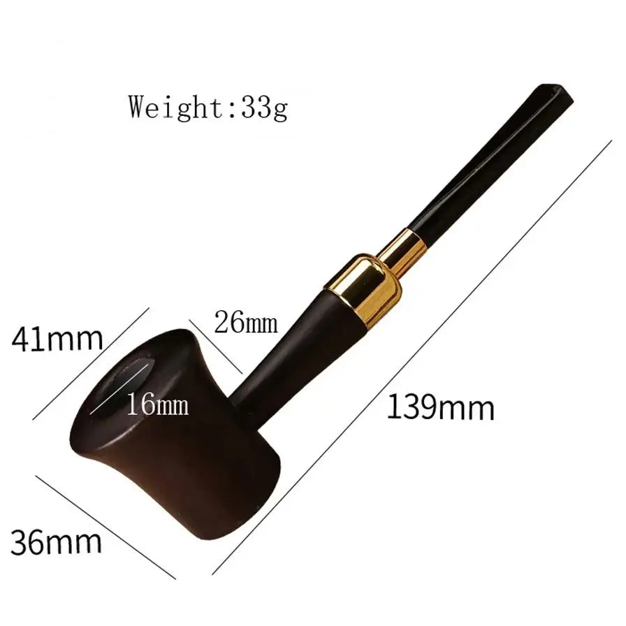 Flame Lover Handmade Fagus Sylvatica Tobacco Smoking Pipe Natural Wood Straight Wooden Pipe Smoke Cigarette Accessories Gift