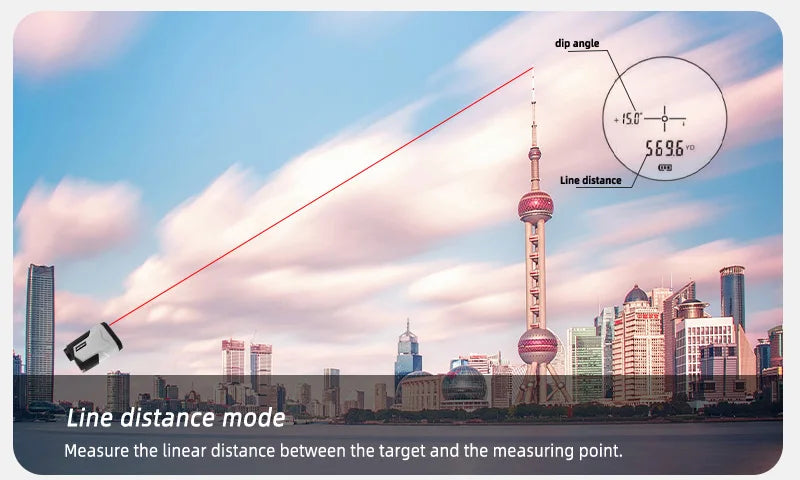 Rechargeable 1200m 650m with Slope Adjusted Flag-Lock Vibration Laser Distance Meter Telescope Golf Laser Rangefinder