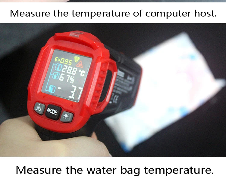 Digital Infrared Thermometer -50~600℃ IR Laser termometro Pyrometer Gun Non-Contact Laser Temperature Meter gauge Tools