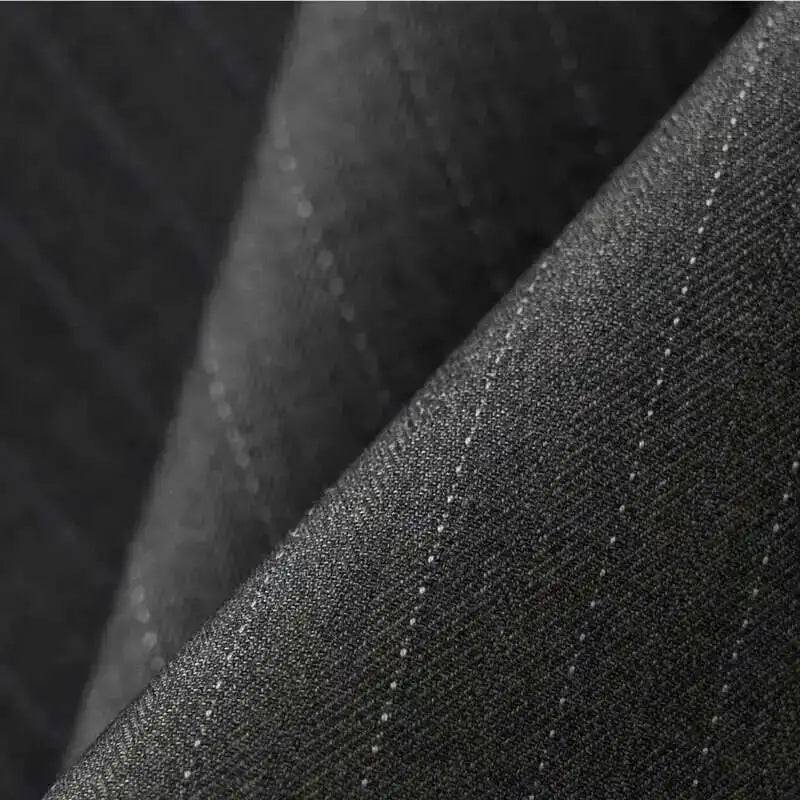 Wool Italian Blazers Suit For Men Business Double Breasted Wedding Tuxedo Suit Smoking Homme Mariage Striped Suit 3 Piece Homme