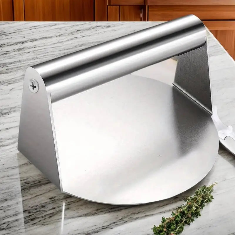 Stainless Steel Smash Burger Press Hamburger Patties Meat Masher Circular Meat Press Mold For Deli Meats Kitchen Accessories