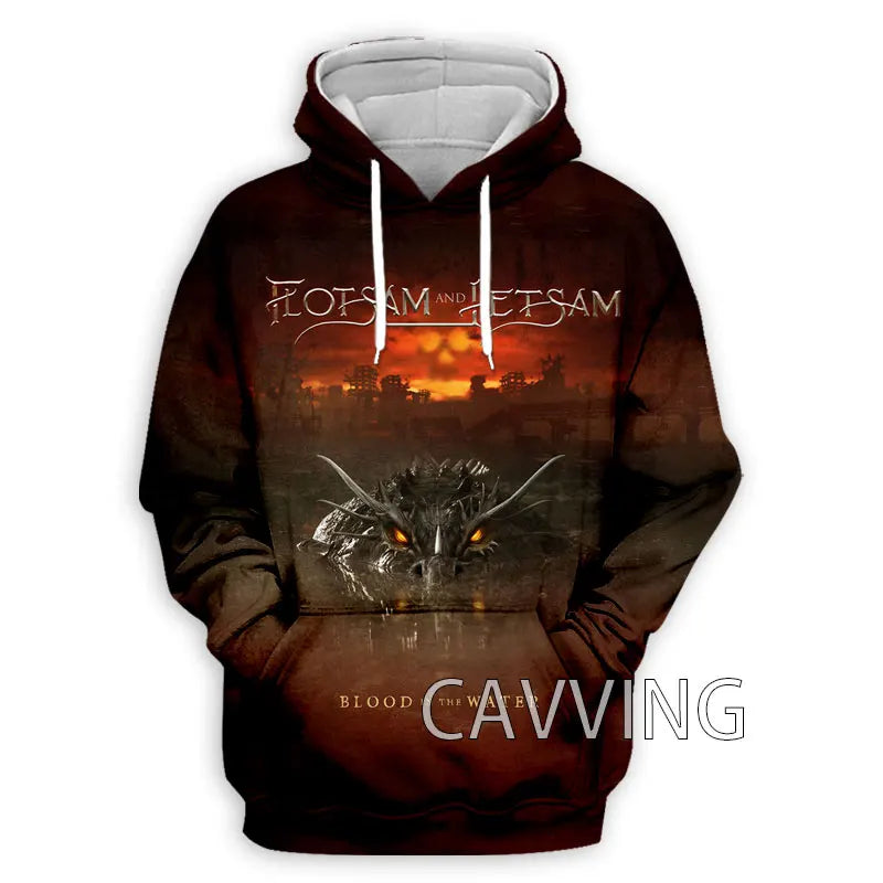 New Fashion Women/Men's 3D Print  Flotsam and Jetsam Rock  Hoodies Hooded Sweatshirts Harajuku Hoodie Sweatshirts Tops Clothing