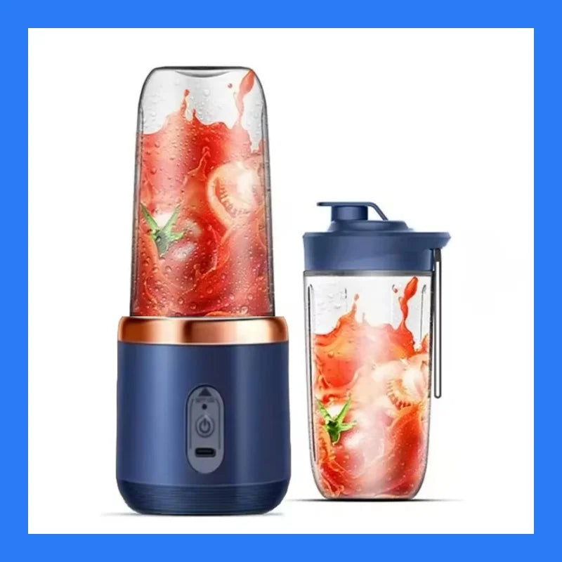 400ML Portable Electric Blender 40W USB Rechargeable Cordless Juicer High Powerful Juicer Cup For Smoothie Milkshake Juice Food