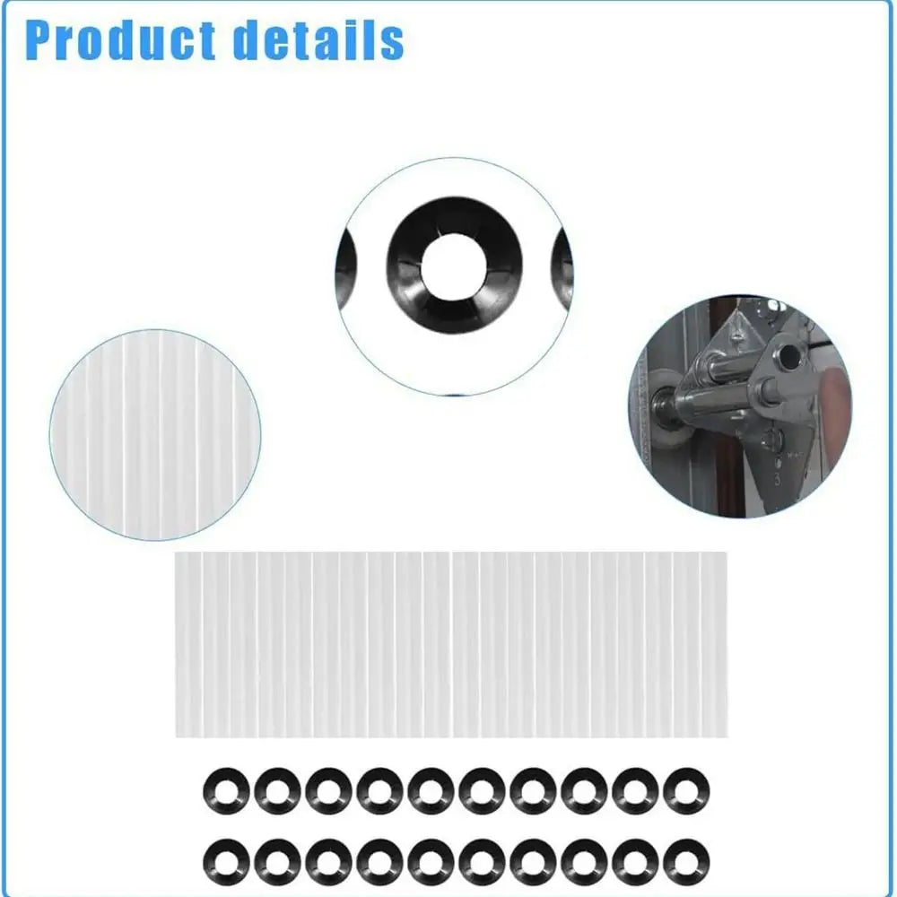 20pcs Quiet Roller Garage Door Rollers High Load Precision Bearing Garage Roller Kit Noise Reduction Heavy Duty