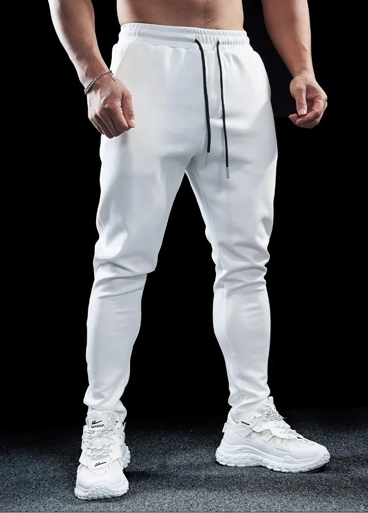 Men's Sports Gym Fitness Casual Slim Stretch Running Pants Tops Men's Quick-drying Breathable Training Pants Autumn Winter