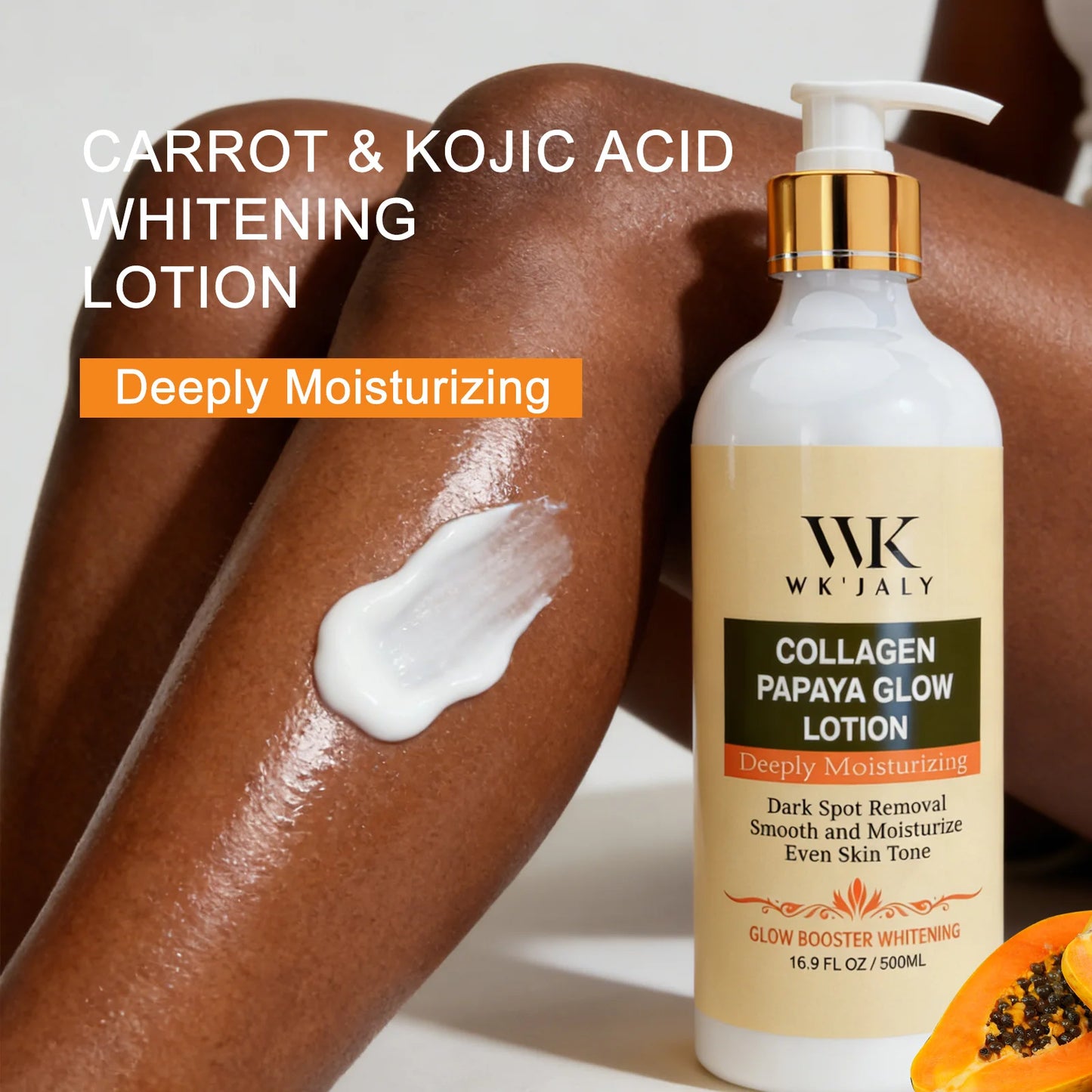 WK JALY Whitening Skin Care Set, Moisturize With Collagen, Glutathione, Natural Turmeric, Remove Acne, Dark Spot, Even Skin Tone
