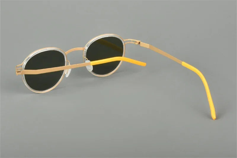 Germany Brand Polarized Sunglasses Men Women Round Driving Outdoor Glasses Frame UV Protect Sun Glasses Optical Eyeglasses Gafas